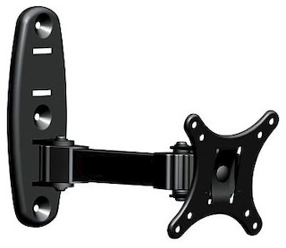 Кронштейн Rolsen RWM-110 черный 15"-27" макс.25кг настенный поворот/наклон