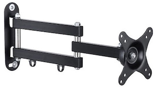 Кронштейн Rolsen RWM-140 черный 15"-27" макс.11кг настенный поворот/наклон