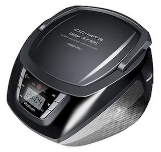 Аудиомагнитола Rolsen RBM210-BL черный