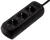 Сетевой удлинитель Hama 1.4м (3 розетки) черный защита от детей 3500Вт 230В (00121911)