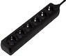 Сетевой удлинитель Hama 1.4м (6 розеток) черный защита от детей 3500 Вт 230В (00121913)