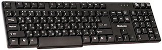 Клавиатура Defender Accent 930 B (Black), USB влагоустойчивая, компактная