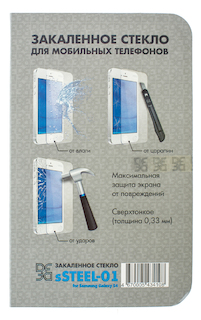 Защитное стекло DF для Galaxy S 4 sSteel-01