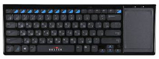 Клавиатура Oklick 850ST черный USB Беспроводная 2.4Ghz ультратонкая Touch