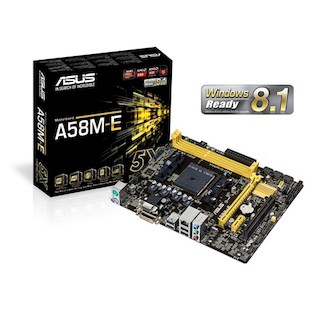 Материнская плата Asus A58M-E Socket-FM2+ AMD A58 DDR3 mATX AC`97 8ch(7.1) GbLAN SATA2 RAID VGA+DVI PCI