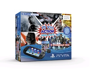 Игровая консоль Sony PlayStation Vita 2000 PS719843313 8Gb MEGAPACK ADVENTUR черный