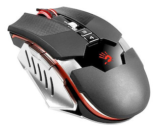 Беспроводная мышь A4 Bloody RT5 Warrior черный/серый Беспроводная (4000dpi) USB игровая (9кнопок)