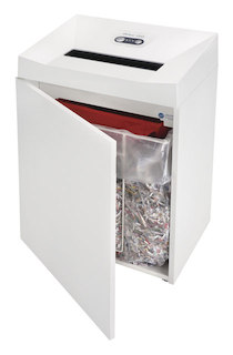 Шредер HSM PRIMO OS65-4.5х30 (секр.3/P-4)/фр4.5х30мм/15лист/65лтр/Уничт:скрепки, скобы, пл.карты/CD