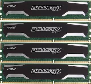 Память DDR3 4x8Gb 1600MHz Crucial (BLS4CP8G3D1609DS1S00BEU) Ret