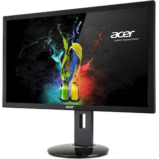 Монитор Acer 27" CB270HUbmidpr Glossy-Black AH- VA LED 6ms 16:9 DVI HDMI M/M HAS Pivot 100M:1 300cd