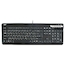 Клавиатура BTC 6340-BL USB, черная, ультратонкая, с ножничным механизмом клавиш