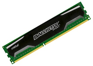 Память DDR3 4Gb 1600MHz Crucial (BLS4G3D1609DS1S00CEU) unbuffered Ret