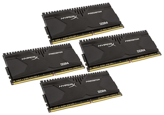 Память DDR4 4x1Gb 2400MHz Kingston (HX424C12PB2K4/16) Ret