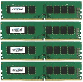 Память DDR4 4x4Gb 2133MHz Crucial (CT4K4G4DFS8213) RTL Unbuff 1.2V SR CL16