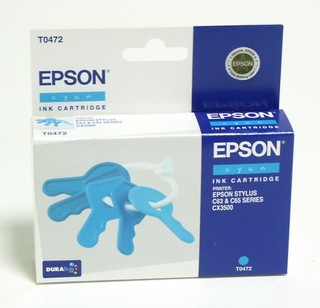 Картридж струйный Epson C13T04724A cyan for Stylus C63 Photo Edition
