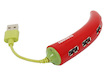 Концентратор USB 2.0 Konoos UK-43, 4 порта USB "Перец", блистер