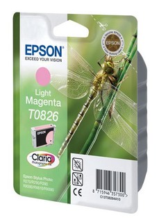 Струйный картридж Epson C13T11264A10 T0826 светло-пурпурный R270/290/RX590 (замена С13T08264A)