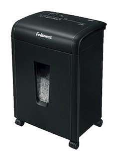 Шредер Fellowes MicroShred 62MC (секр.P-4)/фрагменты/10лист./19лтр./Уничт:скрепки, скобы, пл.карты
