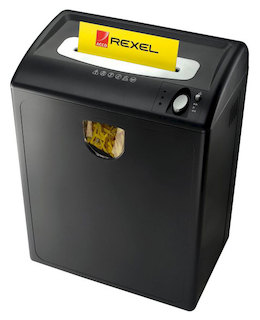 Шредер Rexel P185/фрагменты/9лист./35лтр./Уничт:скрепки, скобы, пл.карты/CD