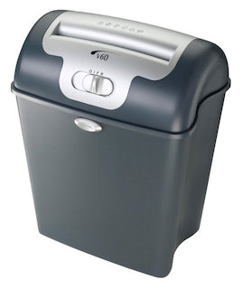 Шредер Rexel V65WS/фрагменты/7лист./23лтр./Уничт:скрепки, скобы, пл.карты