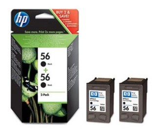 Картриджи струйные HP C9502AE черные (2 х С6656AE) для DJ 5550/450 PS7150/7350/7550