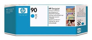 Печат.головка + чист.головка HP C5055A cyan №90 для Designjet 4000/4000ps/4500/4500ps