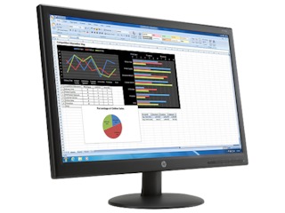 Монитор HP 23.6" V241p черный VA LED 8ms 16:9 DVI M/M матовая 250cd 178гр/178гр 1920x1080 D-Sub
