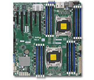 Материнская Плата SuperMicro MBD-X10DRI-T-O Soc-2011 iC612 eATX 10xSATA3 SATA RAID iX540 2х10GgbEth Ret