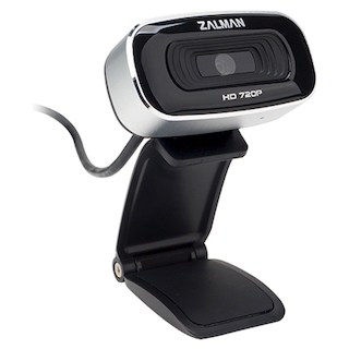 Камера Zalman ZM-PC100 вебкамера 720P HD High Resolution, 1280 x 720, микрофон, авто баланс белого, слежение за лицом, цифровой зум, высококачественна