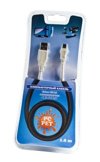Кабель Интерфейсный PC PET USB 2.0 AM/miniB 5P 1.8m