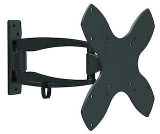 Кронштейн Ultramounts UM206 черный для ТВ 17-37" настенный до 20кг наклон 20° поворот +/-90°