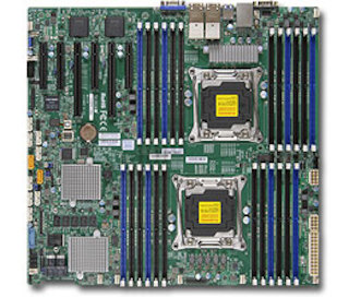 Материнская плата SuperMicro MBD-X10DRC-LN4+-O Socket-2011 Intel C612 DDR4 eATX 4xRJ45 Gigabit Ether