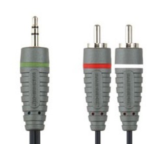 Аудио кабель Bandridge BAL3405 3.5mm M - 2x RCA M 5m