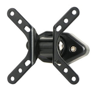 Кронштейн Kromax DIX-1 для ТВ 15"-26",настенный, 2 ст. наклон, до 15 кг, черный