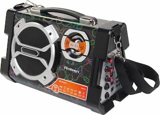 Микросистема Rolsen RBM-312-CUBE 25Вт черный