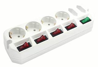 Сетевой удлинитель Most A10 1.6м (6 розеток) белый