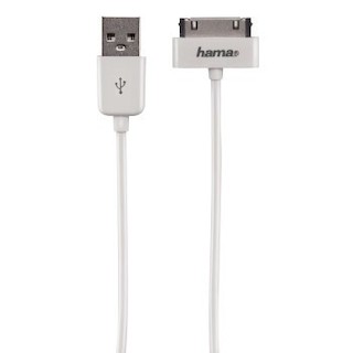 Кабель USB2.0 Hama 30pin (m-m) 1m экранированный белый (H-54568)