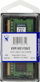 Память SO-DDR3 2Gb 1600MHz Kingston (KVR16S11S6/2) RTL