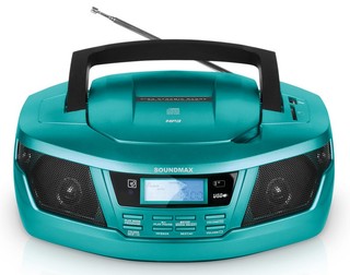 Аудиомагнитола Soundmax SM-2406 аквамариновый