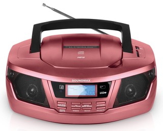 Аудиомагнитола Soundmax SM-2406 амарантовый