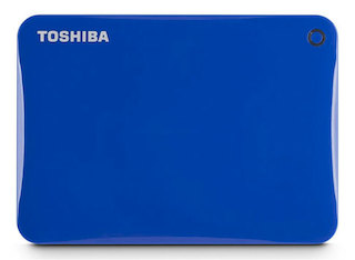 Жесткий диск Toshiba USB 3.0 1Tb HDTC810EL3AA CANVIO Connect II 2.5" голубой