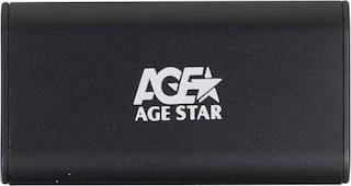 Внешний корпус для HDD AgeStar 3UBMS1 mSATA USB 3.0 пластик/алюминий черный