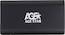 Внешний корпус для HDD AgeStar 3UBMS1 mSATA USB 3.0 пластик/алюминий черный