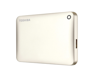 Жесткий диск Toshiba USB 3.0 500Gb HDTC805EC3AA CANVIO Connect II 2.5" золотистый