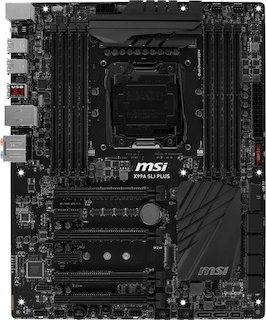 Материнская плата MSI X99A SLI PLUS Soc-2011v3 Intel X99 8xDDR4 ATX AC`97 8ch(7.1) GbLAN RAID RAID1 RAID5 RAID10