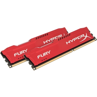 Память DDR3  16Gb (2x8Gb) 1600MHz CL10 Kingston HyperX Fury Red Series (HX316C10FRK2/16)