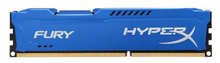 Память DDR3 4Gb 1600MHz Kingston (HX316C10F/4) RTL CL10 HyperX FURY Blue Series