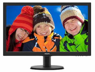 Монитор Philips 23.6" 243V5QHAB (00/01) черный AMVA LED 12ms 16:9 DVI HDMI M/M матовая 300cd 1920x1080 D-Sub 1080p 3.66кг