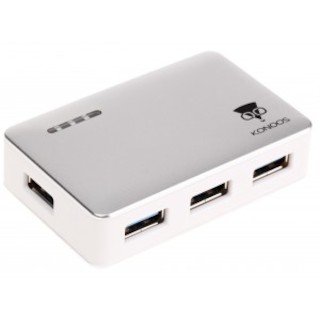 Хаб USB 3.0  Konoos UK-33, 4 порта USB,  блистер