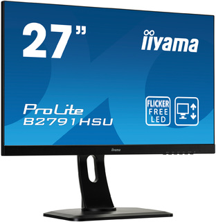 Монитор Iiyama 27" ProLite B2791HSU-B1 черный TN LED 1ms 16:9 HDMI M/M матовая HAS Pivot 300cd 170гр/160гр 1920x1080 D-Sub DisplayPort FHD USB 6.9кг